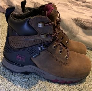 Timberland Pro hypercharge 6" composite toe boots size 7
